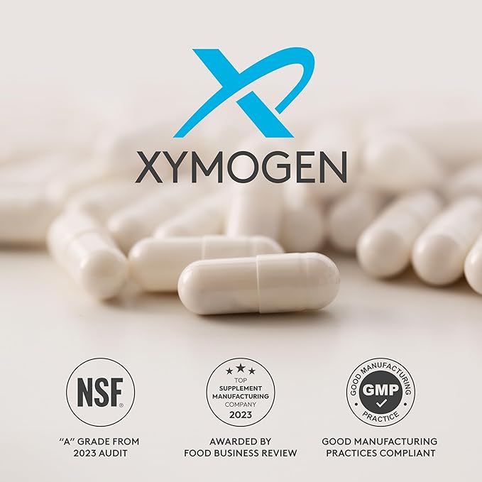 XYMOGEN Quercetin 20× Plus - Quercetin Supplements - Complex with Vitamin C, N-Acetyl-L-Cysteine & Nettles - Formulated for Respiratory Support - Vegan & Gluten-Free (120 Capsules)