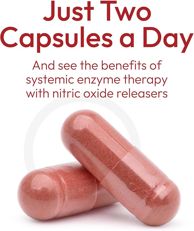 Nattokinase Supplement Nitric Oxide Capsules Beet Root Extract High Potency Lumbrokinase & Bromelain Systemic Enzymes Spike Protein Detox Clean & Flow Vascular Defense 60 Caps 30 Servings