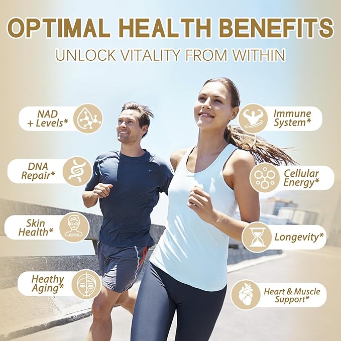 NMNH (Dihydronicotinamide Mononucleotide), NMN Alternative Supplement w/Niacinamide (Vitamin B3), Quercetin, Trans-Resveratrol, Support NAD+, Skin Cell Health*, Anti-Aging & Energy, 120 Caps
