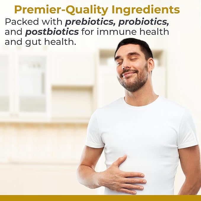Premier Research Labs Premier Probiotic - Pre Pro Post Biotics for Women & Men, Quad Biotic, Quadbiotic, Prebiotics, Probiotics, Postbiotics & Phytobiotics - 30 Vegetarian Softgel Capsules