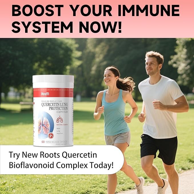 Quercetin with Bromelain,Quercetin 500mg Capsules,Immune Health,Respiratory Wellness,60 Capsules