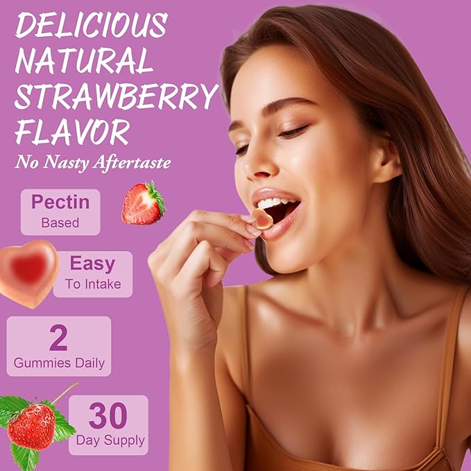 Sugar Free Multivitamin Gummies for Women 14+ w/Inositol, Iron, Folate, Biotin, Womens Daily Multivitamin Gummy w/Vitamin A, D, C, B, Support Hair, Skin, Energy, Immune, Strawberry Flavor