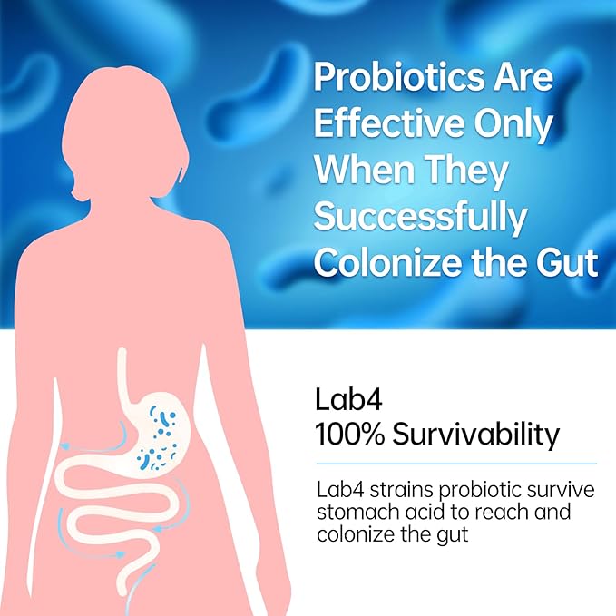Probiotics for Digestive, Gut & Immune Health - Clinical Proven Group Support IBS Diarrhea, Gas, Bloating - Daily Probiotic Supplement for Women Men, 20 Billion CFU, Vegan, 2 Months Supply