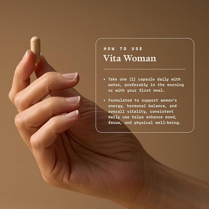 Ultra Life Sport - VITA Woman Premium Multivitamin for Women - 30 Capsule Daily Vitamins for Women with Vitamin E, K2 MK-7, and B for Maximum Absorption - 100% Vegan, Organic, Non-GMO, Gluten Free