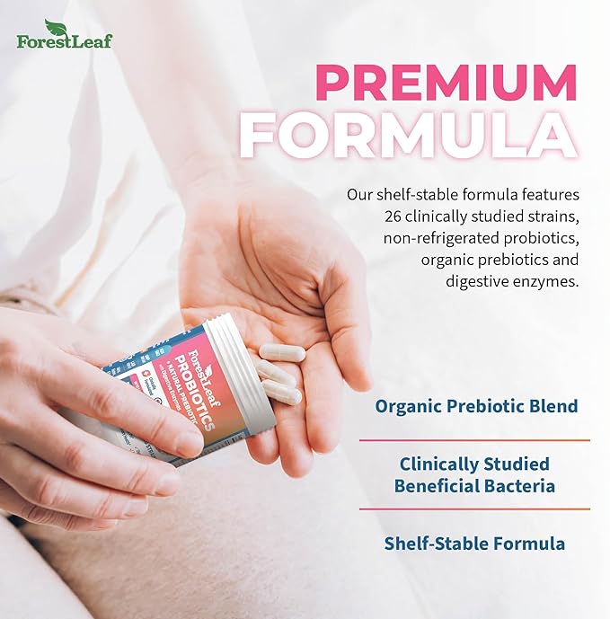 Probiotics for Women, 50 Billion CFU, 26 Unique Strains, Women's Probiotic and Prebiotics Support Digestive Health, w/Cranberry, Hibiscus & D-Mannose for Vaginal PH Balance, Urinary, Gut (30 Caps)