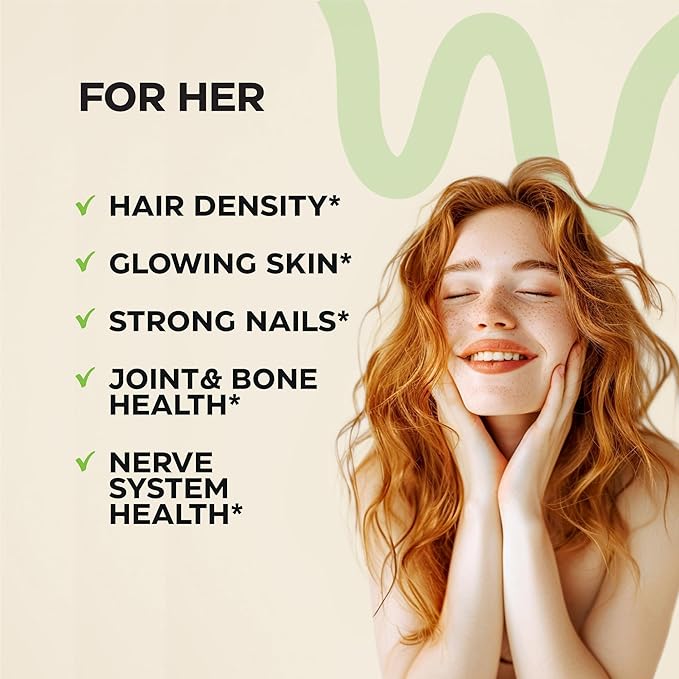 Biotin and Collagen Peptide Gummies for Hair Growth, Skin and Nails - 82000 Mcg per Serving - Biotin Chewables with Keratin Max Strength - Beauty Gummies for Women and Men - Sugar Free, Non-GMO
