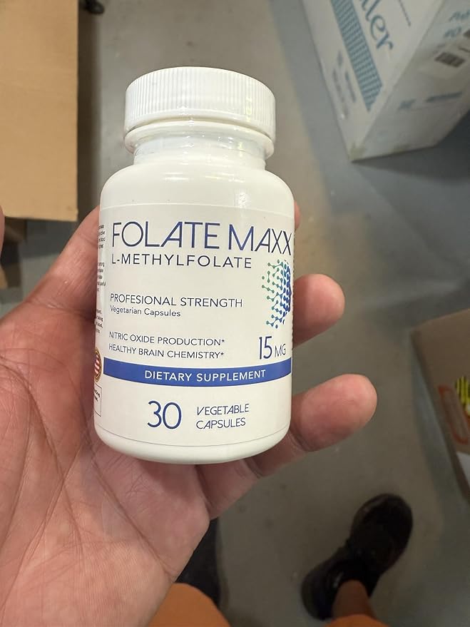 L-Methylfolate 15mg - 30 Capsules - Professional Strength Active Methyl Folate - 5-MTHF Supplement for Men & Women - Non GMO, Gluten Free, No Fillers