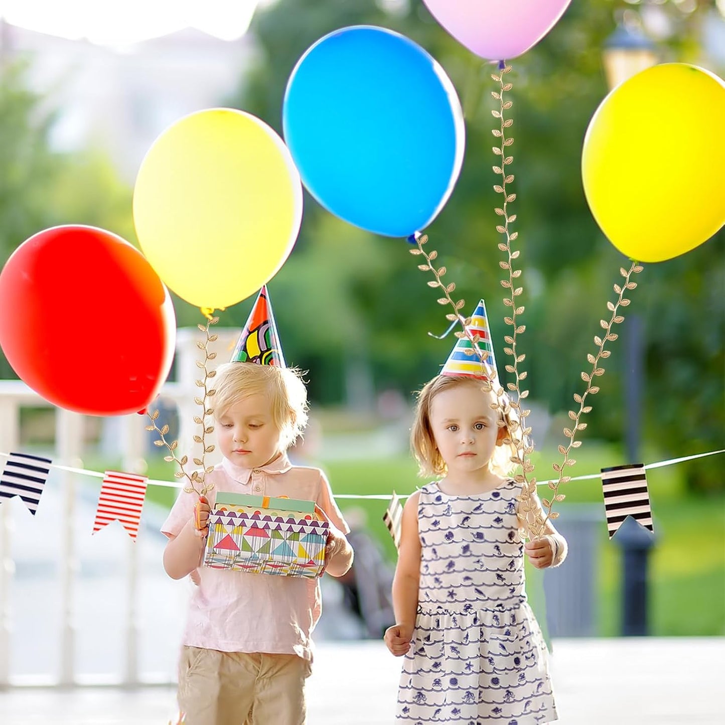 IHKFILAN 21.9Yards Gold Leaf Ribbon,Artificial Leaf Ribbon,Gold Leaf Trim for DIY Craft Garland Wrapping,Baby Shower Party,Wedding,Cake,Garland Hair & Home Decorations(Golden)