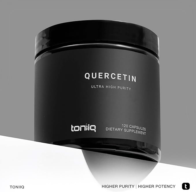 Toniiq Ultra High Purity Quercetin Capsules - 95%+ Highly Purified and Bioavailable - 1000mg Per Serving - 120 Capsules Quercetin Supplement