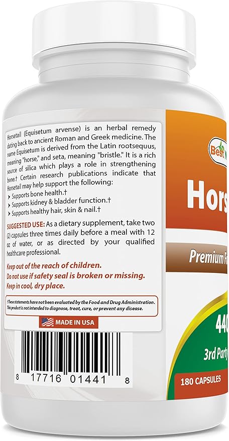 Best Naturals Horsetail 440 mg 180 Capsules