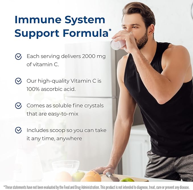Immune & Genetics Protocols LLC Vitamin C High Potency* 2000 mg - Versatile and Powerful (120 Servings/4 Month approximate)
