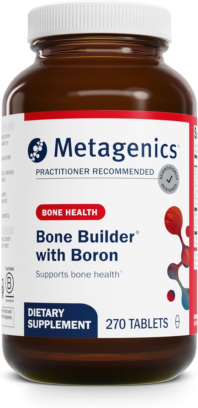 Metagenics Bone Builder with Boron - Bone Strength Supplement* - Comprehensive Mineral Support* - with Boron, Calcium & Phosphorus - Non-GMO - Gluten-Free - 270 Tablets