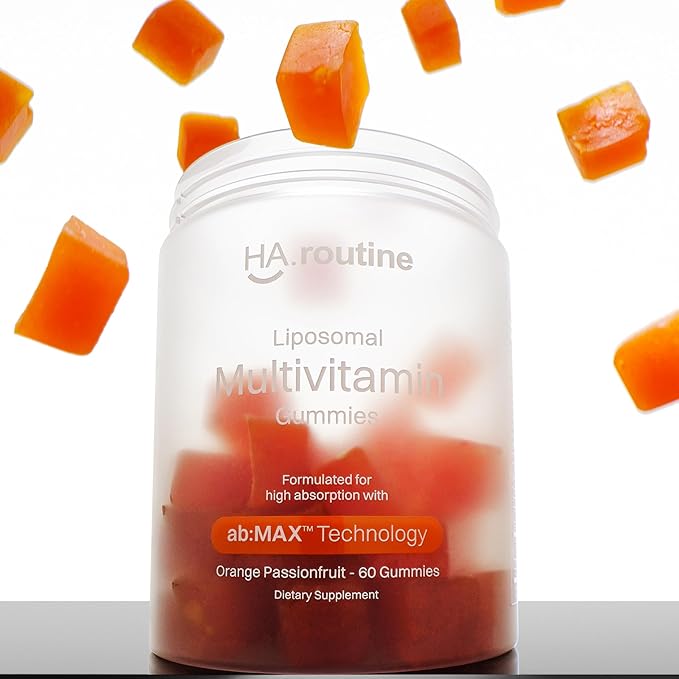 Liposomal Multivitamin Gummies for Men & Women, Orange Passion Fruit Flavor – 520 mg Liposomal Multi Complex with 14 Vitamins & Minerals, Immune Support & Antioxidant Defense – 30 Servings