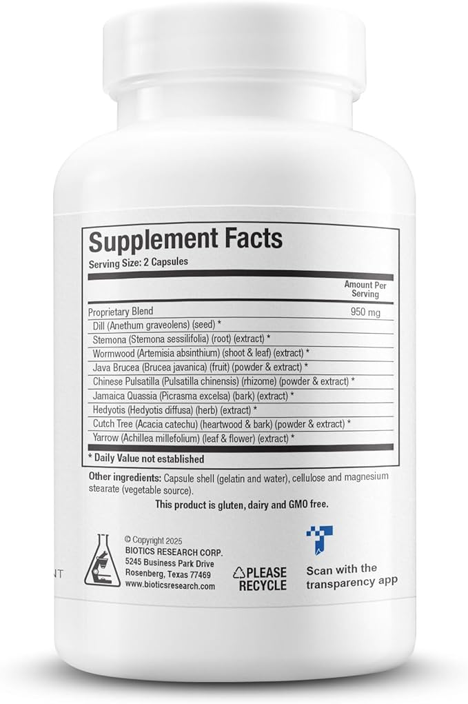 Biotics Research Dysbiocide Synergistic Botanical Blend Supports Normal Gut Health for Women & Men - Digestive Health Supplement - Supports Balanced Gut microbiome - 120 Capsules