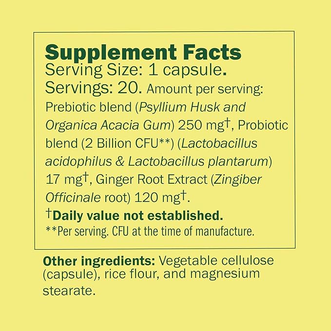 Semaine Super Powered Prebiotic + Probiotic for Women, Effective 3-in-1 Multi-Action Formula to Nourish Gut Health, Soothe IBS, Support Bloat Relief & Immunity Boost, Clinically-Studied (20 ct)