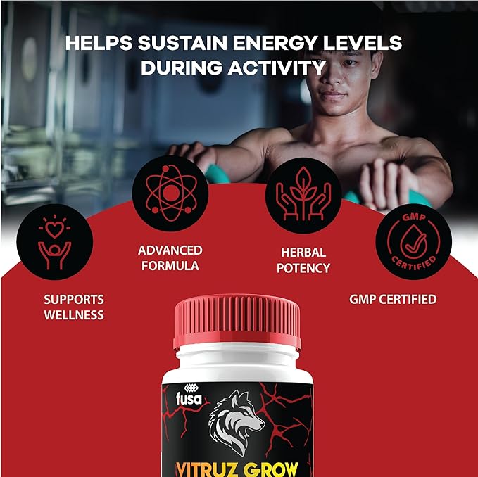 (2 Pack) Vitruz Grow Supplement VitruzGrow Max Support Capsules, Vitrus Grow Maximum Strength Advanced Support Multivitamin Formula Overall Health & Wellness, VitrusGrow Supplement (120 Capsules)