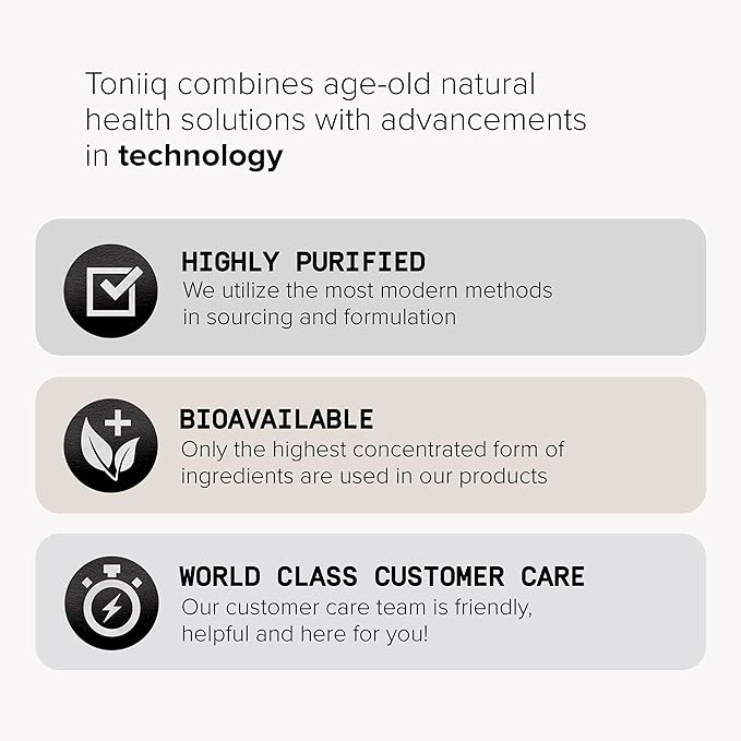 Toniiq Ultra High Purity Quercetin Capsules - 95%+ Highly Purified and Bioavailable - 1000mg Per Serving - 120 Capsules Quercetin Supplement