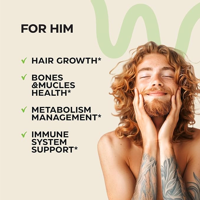 Biotin and Collagen Peptide Gummies for Hair Growth, Skin and Nails - 82000 Mcg per Serving - Biotin Chewables with Keratin Max Strength - Beauty Gummies for Women and Men - Sugar Free, Non-GMO