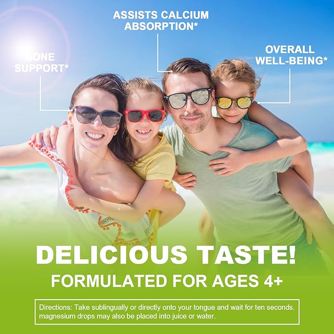 Calcium Magnesium Zinc Liquid with Vitamin D3, Magnesium Glycinate Plus Vitamin C K2| High Absorption Plant Calcium Supplement for Heart & Bone| Gluten Free,Sugar-Free | 30 Servings | Lemon Flavor