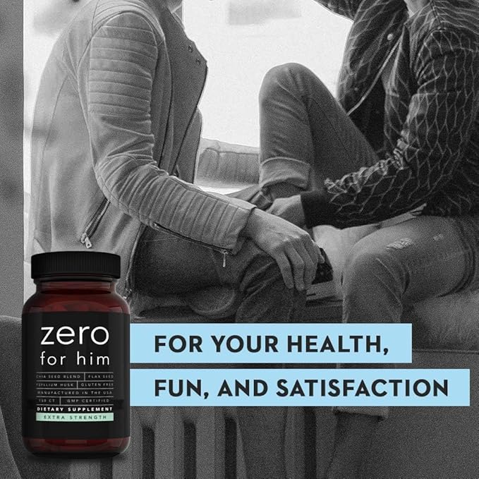 California Basics Extra Strength Fiber Supplements for Men (150 Count) - Daily Dietary Chia Flaxseed Psyllium Husk Vegan Capsules - High Fiber Supplement Pills Zero for Him Fiber Pills