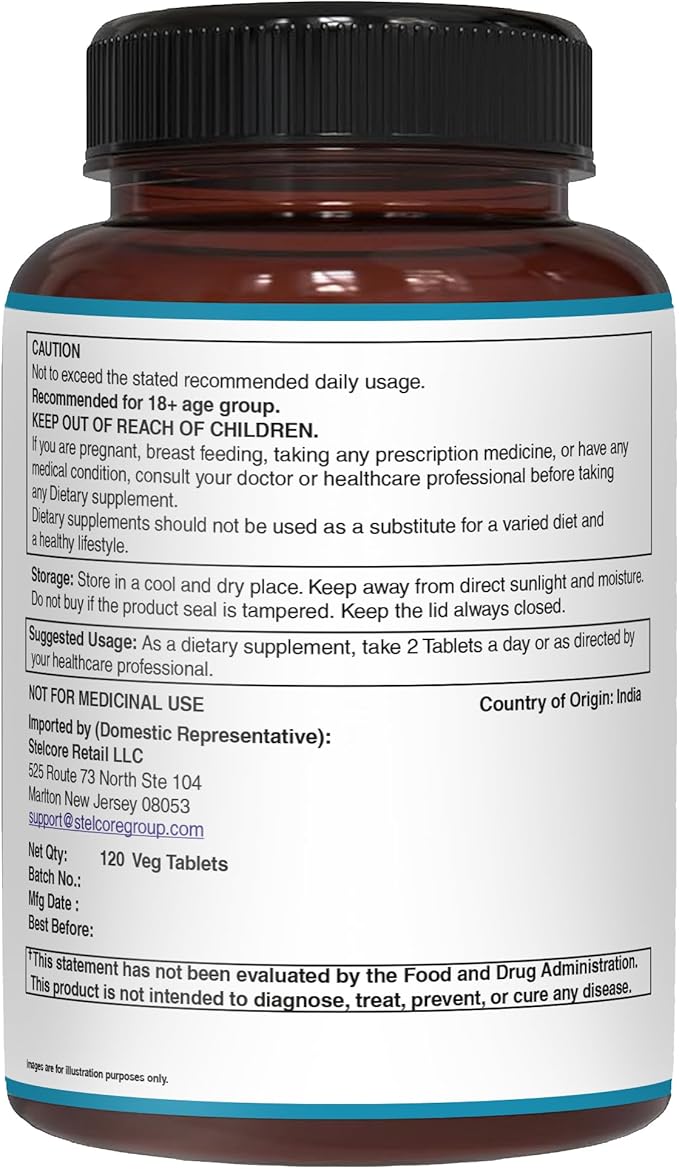 Pure Nutrition Cal D - Plant Based Calcium with VIT D3 K2 & Magnesium | 120 Tabs | 500mg Vegan Calcium per Serving | Algae Calcium Supplement for Bone Health