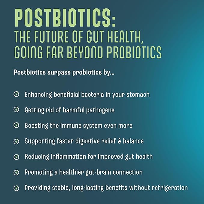 NAVEH PHARMA Adult Postbiotics Capsules for Women and Men | Postbiotics for Gut Health with 200X Ingredients Than Probiotic and Prebiotic | Supports Immunity, Digestion, Microbiome & Metabolism