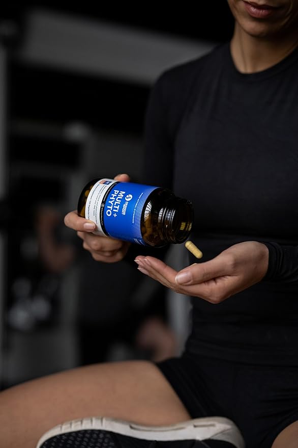 Multi Plus Phyto - Comprehensive Multivitamin & Phytonutrient Blend - Nutrition for Athletes - Highly Absorbable Vitamins, Minerals & Plant-Based Compounds - 120 Capsules