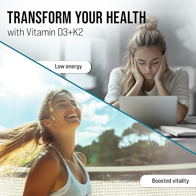 Vitamin D3 K2 300 Softgels β 10000 IU & 200 MCG K2 MK7 β Plant-Based, Vegan, Non-GMO, Gluten-Free β Coconut Oil β Immune, Bone & Muscle Support β D3 con K2 vitamina Supplement