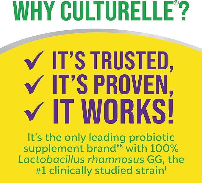 Culturelle Pro Strength Daily Probiotic, Digestive Capsules, Naturally Sourced Probiotic Strain Proven to Support Digestive & Immune Health, Gluten & Soy Free, 4 Month Supply, 60 Count (Pack of 2)