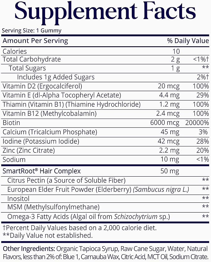 SugarBearPro Batana Hair Oil & Glass-Dropper Applicator, 1oz + Vegan Hair Vitamin Gummies 1 Month Supply, Extra Strength Biotin 6000mcg