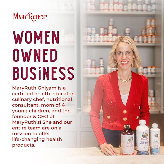 MaryRuth Organics Multivitamin for men | Sugar Free mens Multivitamin | Liquid Vitamins for men | Immune Support Supplement | Cognitive Health & Overall Wellness | Vegan | Non-GMO | 15.22 Fl Oz