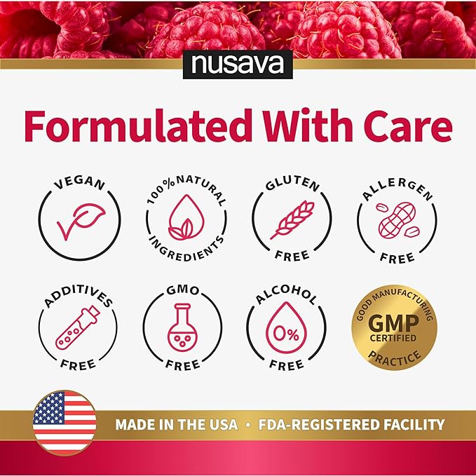 (4 Pack) Vitamin B12 and B6 Liquid Drops, B12 Sublingual Vitamin B Complex - B 12 Vitamin 5000mcg - B12 Methylcobalamin for Energy, Brain, and Heart Support with 27,200 mcg, Raspberry, 80 Servings