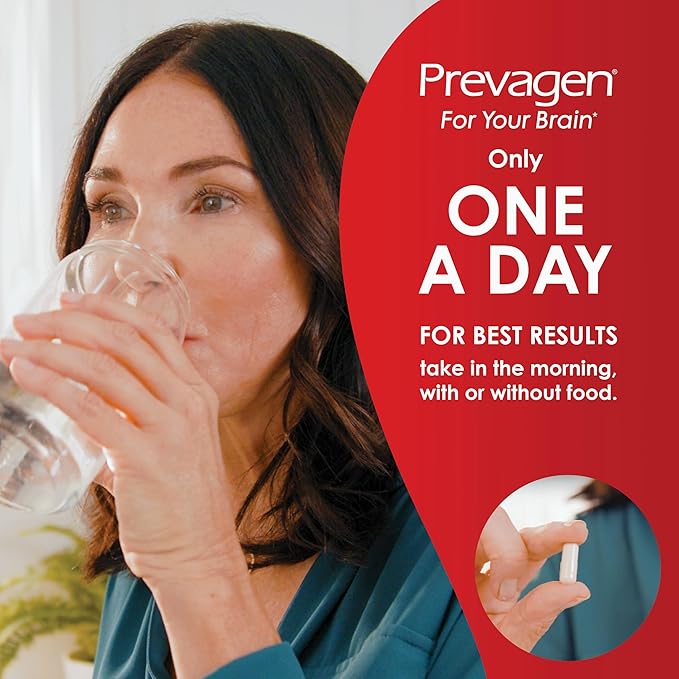 Prevagen Extra Strength 20mg, 30 Capsules |2 Pack| with Apoaequorin & Vitamin D with Attractive and Stackable Storage Box