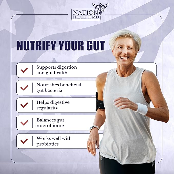 Prebiotics for Digestion, Immunity and Wellness - with Inulin from Jerusalem Artichoke and Chicory Root - Prebiotics for Women & Men, 90 Capsules