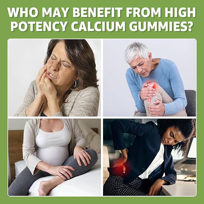 Calcium Citrate Gummies 1200mg with Vitamin D3 K2, Chewable Calcium Supplements for Women & Men, High Potency Support B0ne, Te*th, Strength & Immune Health, Mango Flavor, Non-GMO, Sugar Free, 120 Cts