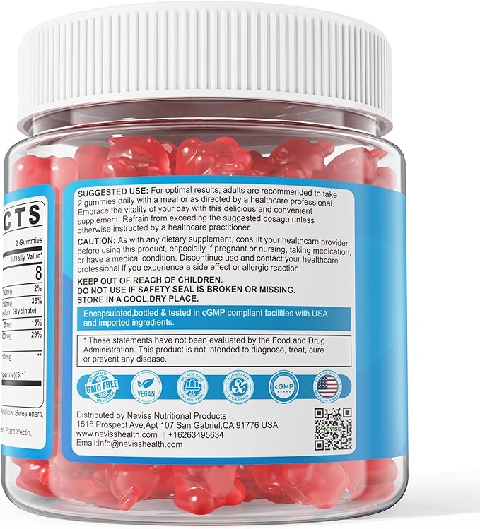 Potassium Citrate 1000mg Gummies, Potassium Magnesium Supplement + Calcium, Zinc, Sodium, Vitamin B6, B12, Support Leg Cramps, Electrolyte Balance, Body Performance, Energy Boost, Sugar Free, 120 Cts
