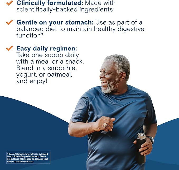 Bariatric Fusion GLP-1 Gut Health Booster | High Fiber GLP1 Booster | Prebiotic Fiber GLP-1 Supplement Powder for Women & Men | 20 Servings