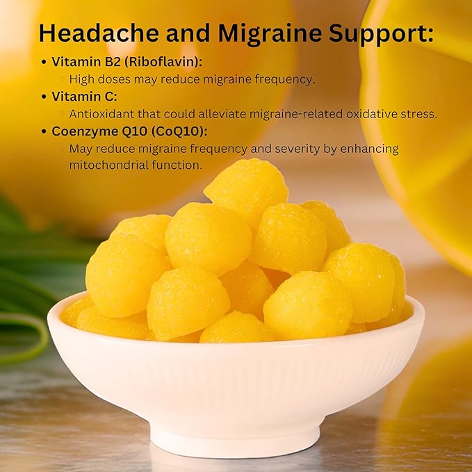 Vitamin B2 100mg Gummies for Adults and Kids - Riboflavin 100 mg Gummy - Migraine Relief Supplement - VIT B2 Supplements