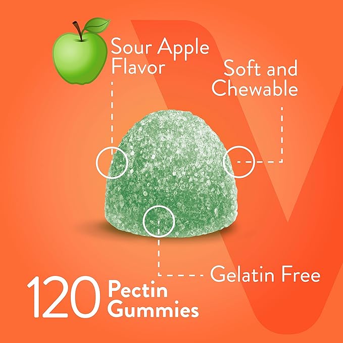 Viteey Vitamin C Gummies for Adults & Teens, 700mg Extra Strength - Immune Support Gummies - Immune Booster - Vegan, Gelatin Free -Tasty Vitamin C Chewable Sour Apple Flavored Gummy-60 Count