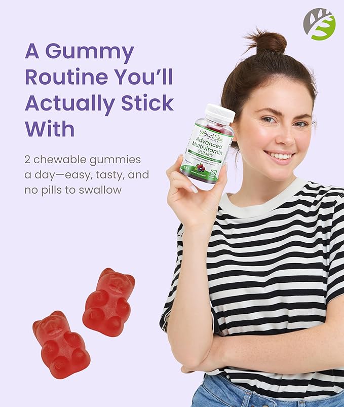 BariSlim Advanced Bariatric Multivitamin Gummies - Specially Formulated Bariatric Vitamins for Patients After Weight Loss Surgery - Supports Energy & Immune Health | Mixed Berry (90 Vegan Gummies)