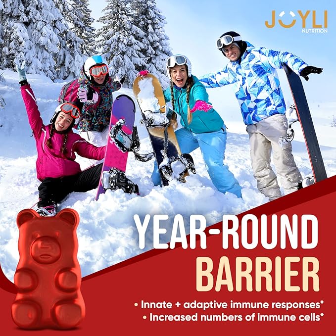 2 Pack - JOYLI Quercetin Gummies with Bromelain, Zinc, Vitamin C & D3 – Sugar-Free Quercetin Supplement for Immune Support & Seasonal Wellness – 500mg Quercetin for Kids & Adults – 60 Gummies per Pack