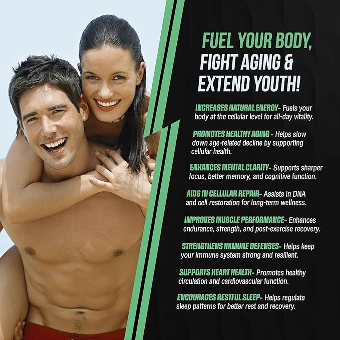 New NAD Supplement - Nicotinamide Riboside for Healthy Aging | Fast-Acting Natural NAD+ & NR Booster | NMN Alternative & Flush Free | Improve Organic Levels of NAD for Anti-Aging & Longevity