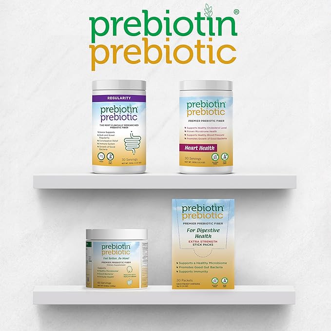 Prebiotin Prebiotic Fiber Supplement Powder – 8.68 oz – Supports Digestive Health & Weight Management – High Fiber, Boosts Probiotics, Reduces Hunger – All-Natural, Gluten-Free