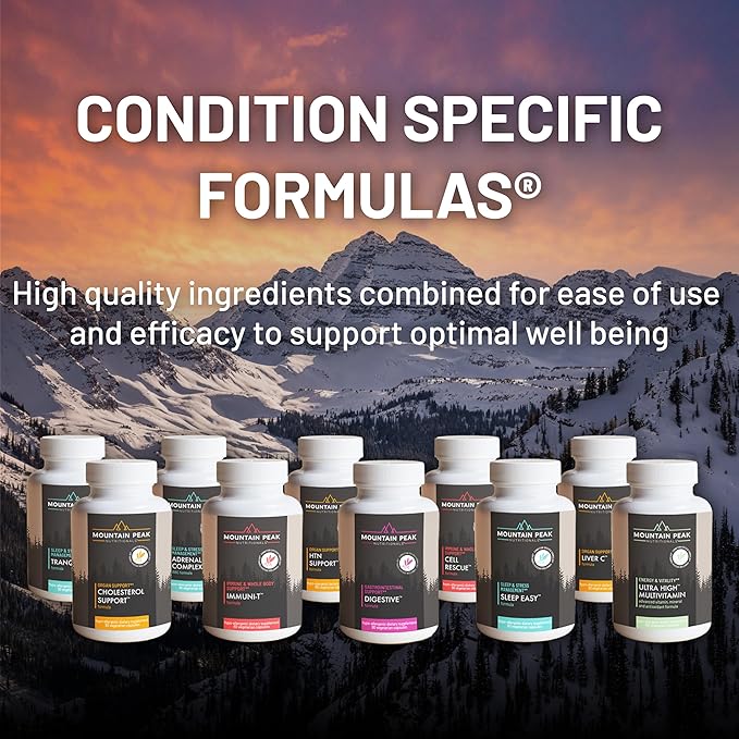 Mountain Peak Nutritionals Ultra High Multivitamin for Men & Women - with Vitamins A, B12, B6, C, D, E, Magnesium, Zinc, Folic Acid, Digestive Enzymes & Probiotics (180 Vegetarian Capsules)