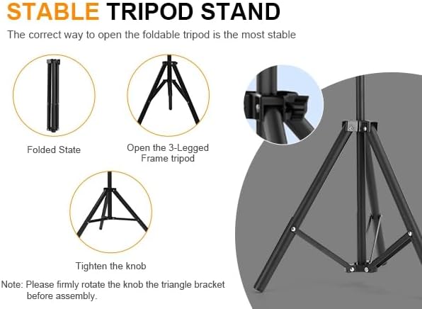 iMounTEK Backdrop Stand with Projector Screen - 16:9 4K HD 100 inch Portable Projector Screen Outdoor Indoor Lightweight Movie Screen with Carry Bag for Wedding Home Backyard Movie Night