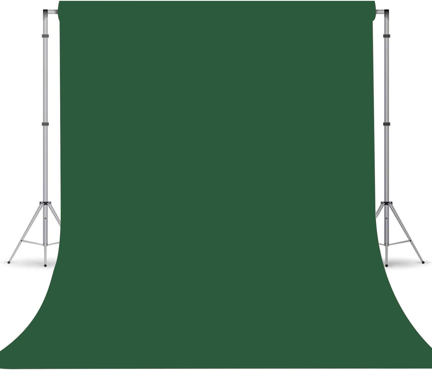 Dark Green Photography Backdrop for Photoshoot, Photo Backdrop Curtain, Perfect Dark Green Backdrops for Party Portrait Photoshoots Video Studio 8FTx10FT