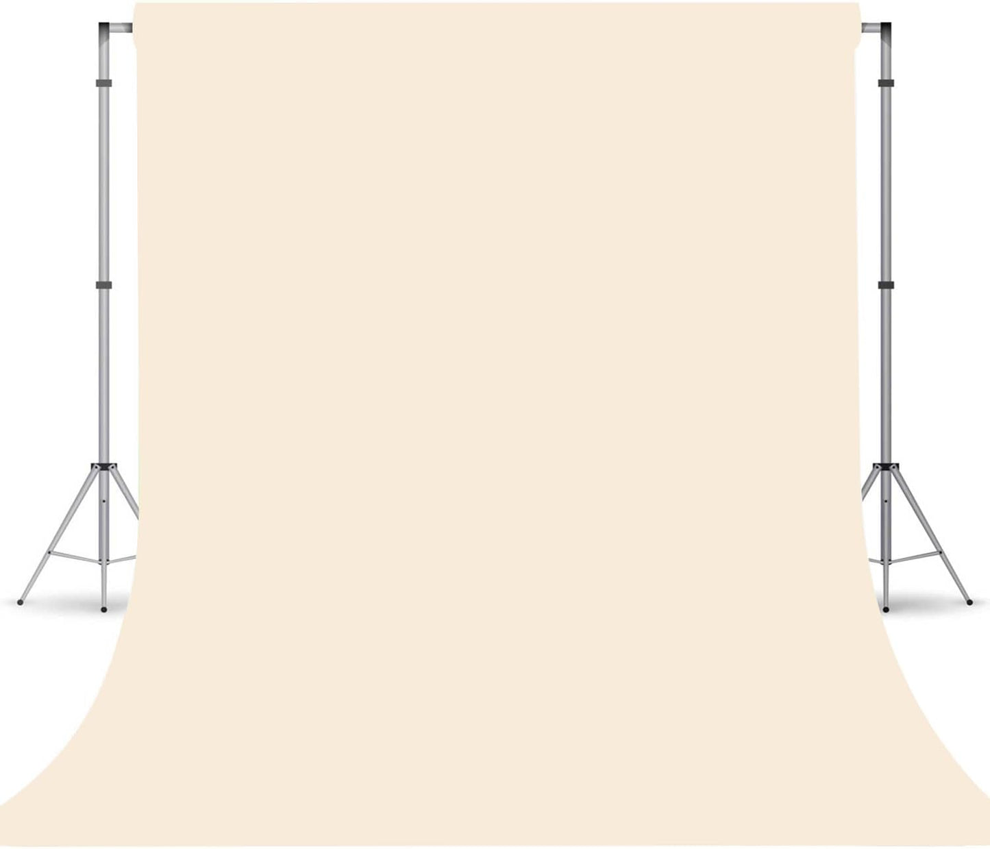 Cream Photography Backdrop for Photoshoot, Photo Backdrop Curtain, Perfect Cream Backdrops for Party Portrait Photoshoots Video Studio 6FTx9FT