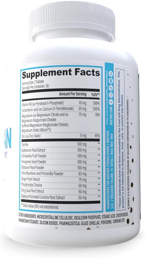 NuEthix Formulations Nu-Woman - Targeted Feminine Hormone System Support - Nutrients to Support Your Body Healing and Working The Way its Supposed to Work - 60 Tablets