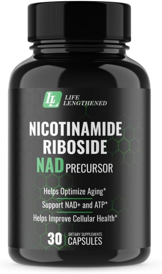 New NAD Supplement - Nicotinamide Riboside for Healthy Aging | Fast-Acting Natural NAD+ & NR Booster | NMN Alternative & Flush Free | Improve Organic Levels of NAD for Anti-Aging & Longevity