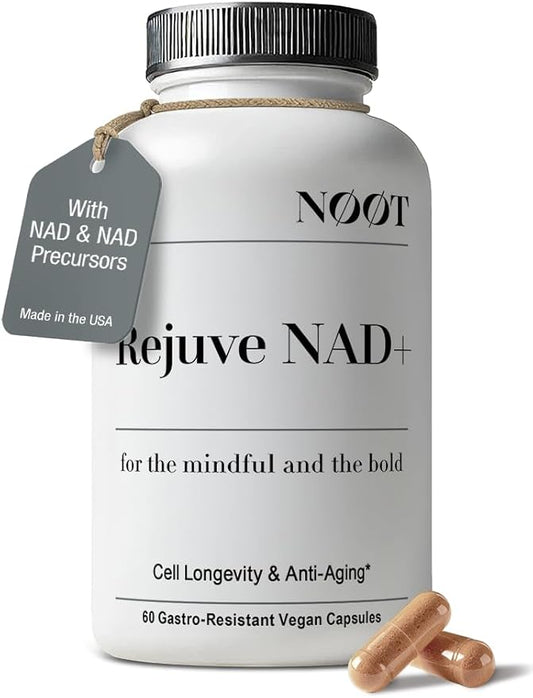 Liposomal NAD Supplement - Nicotinamide Adenine Dinucleotide with NAD Precursors Nicotinamide Riboside (NR) and Niacin Vegan Anti Aging Supplement for Longevity 60 Capsules, 1 Month Supply